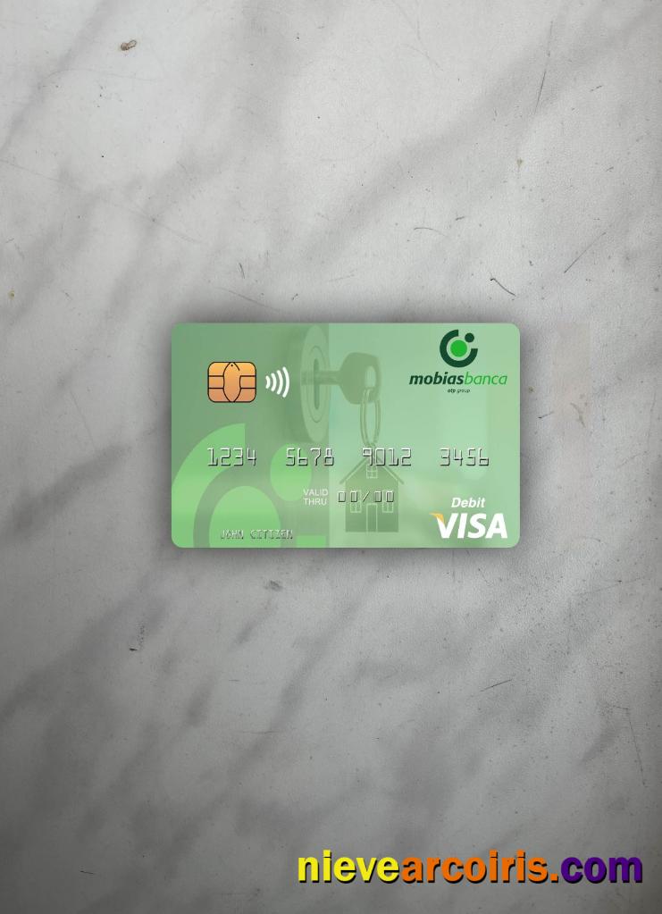 Moldova MobiasBanca visa debit card photolook